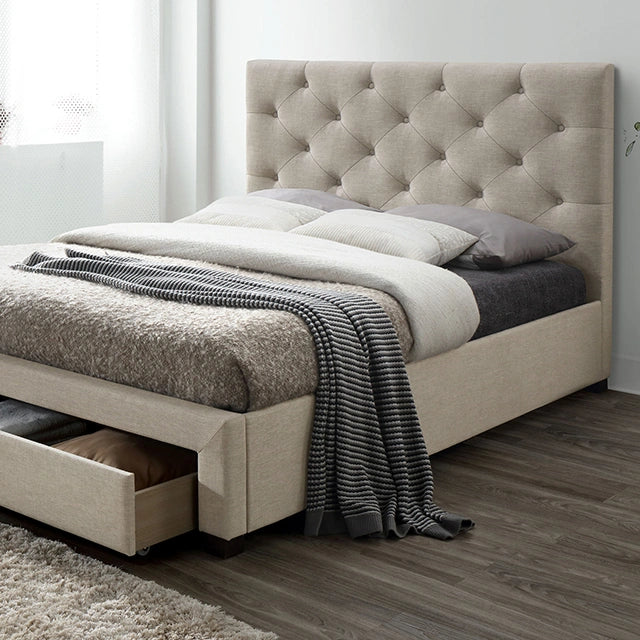 SYBELLA E.King Bed, Beige