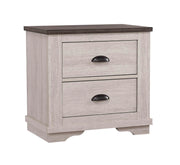 Crown Mark Furniture Coralee 2 Drawer Nightstand in White image