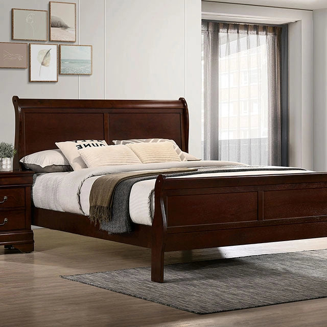 LOUIS PHILIPPE E.King Bed, Cherry