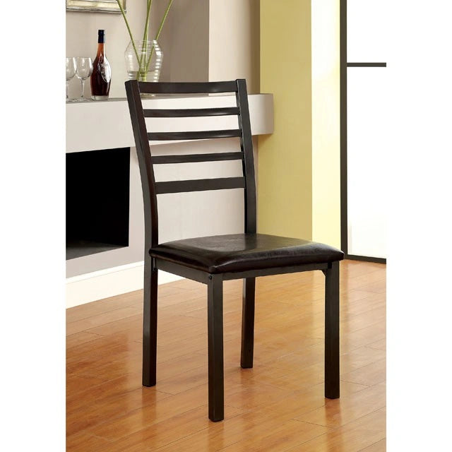COLMAN Black Side Chair (4/CTN, K/D)